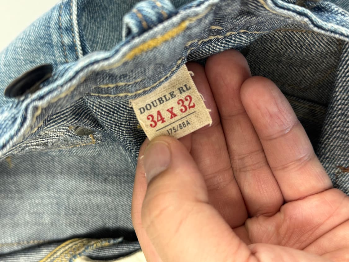 더블알엘 빈티지5포켓 풀러턴 리페어진 / 34x32 상품이미지10