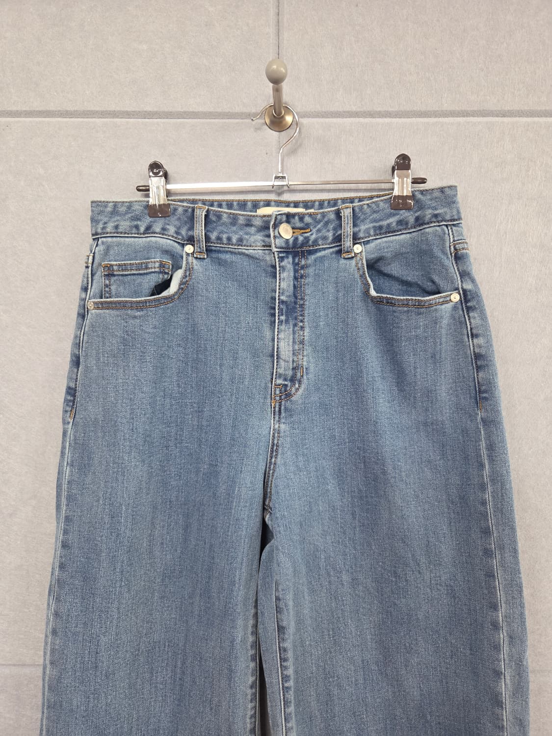 andar 안다르 애쉬블루 와이드 데님 팬츠 상품이미지2