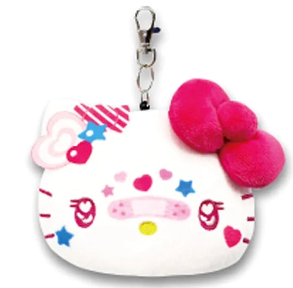 [새상품] 산리오 헬로키티 데코라 시리즈 릴 카드 케이스 파우치 키링 상품이미지1