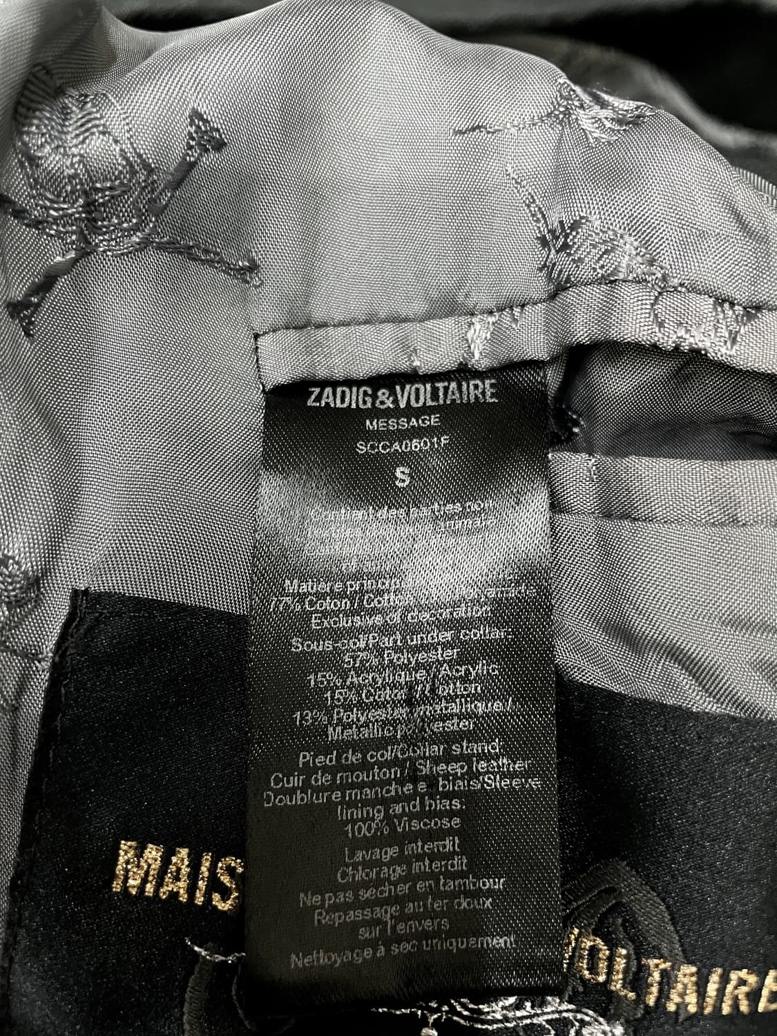 쟈딕앤볼테르 더블 트렌치 코트 세미슬림핏 블랙 상품이미지3