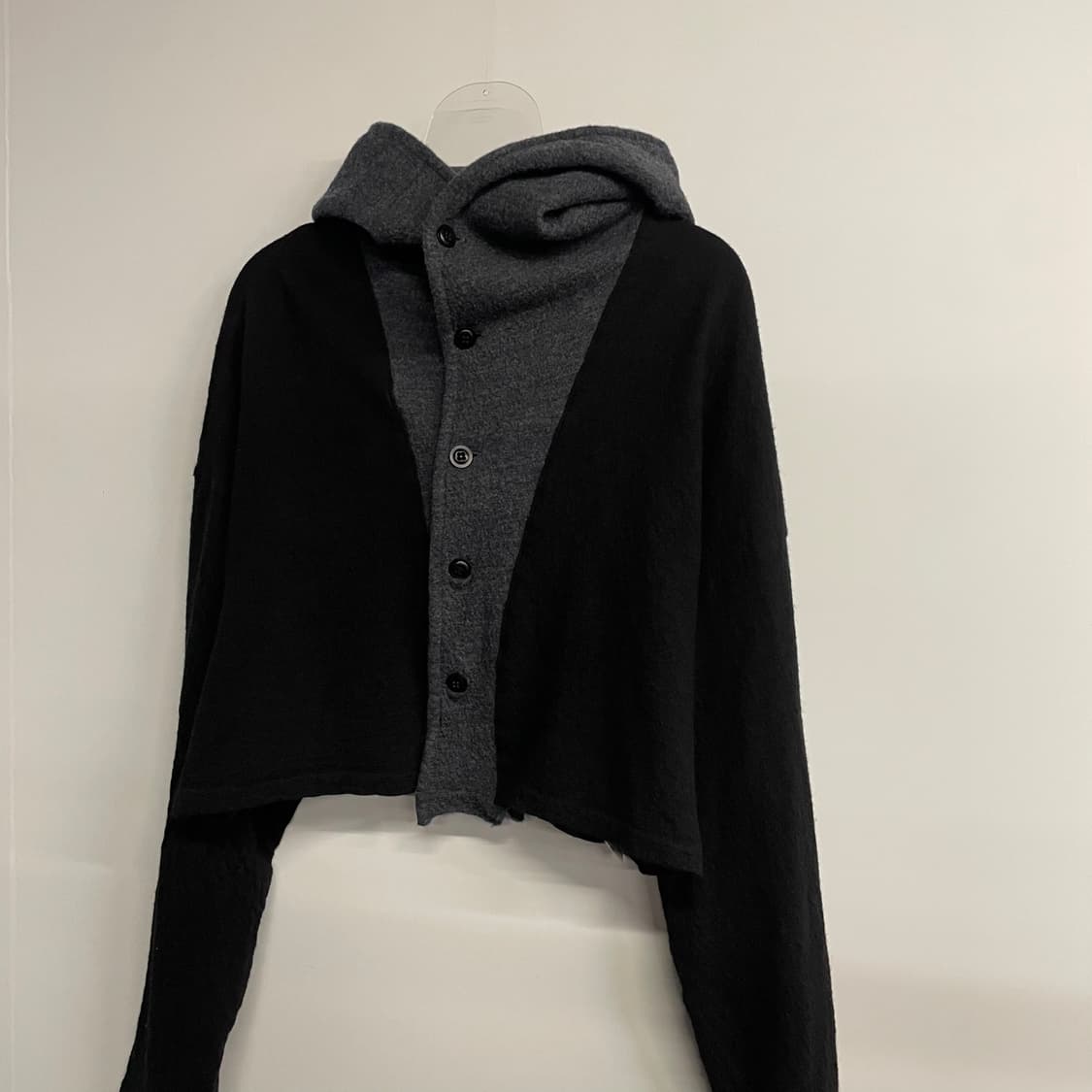 요지야마모토 더블 레이어 후드 가디건 상품이미지5