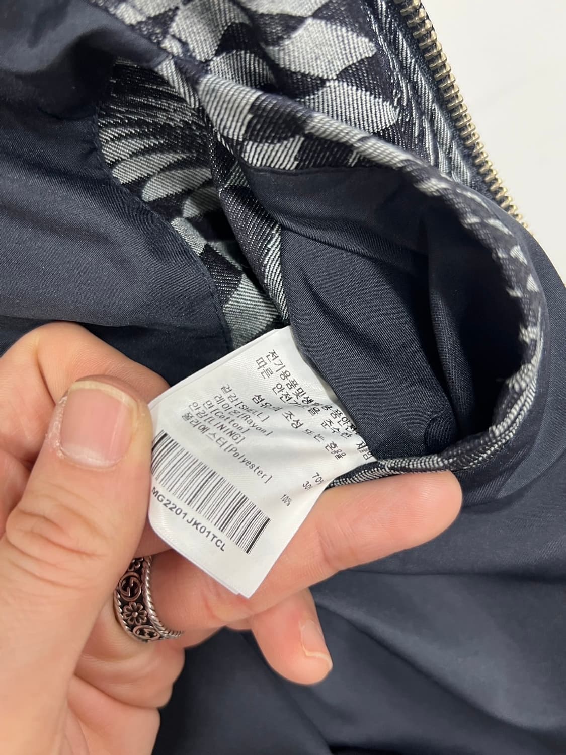 마크곤잘레스 체크 패턴 백로고 프린팅 자켓 상품이미지6