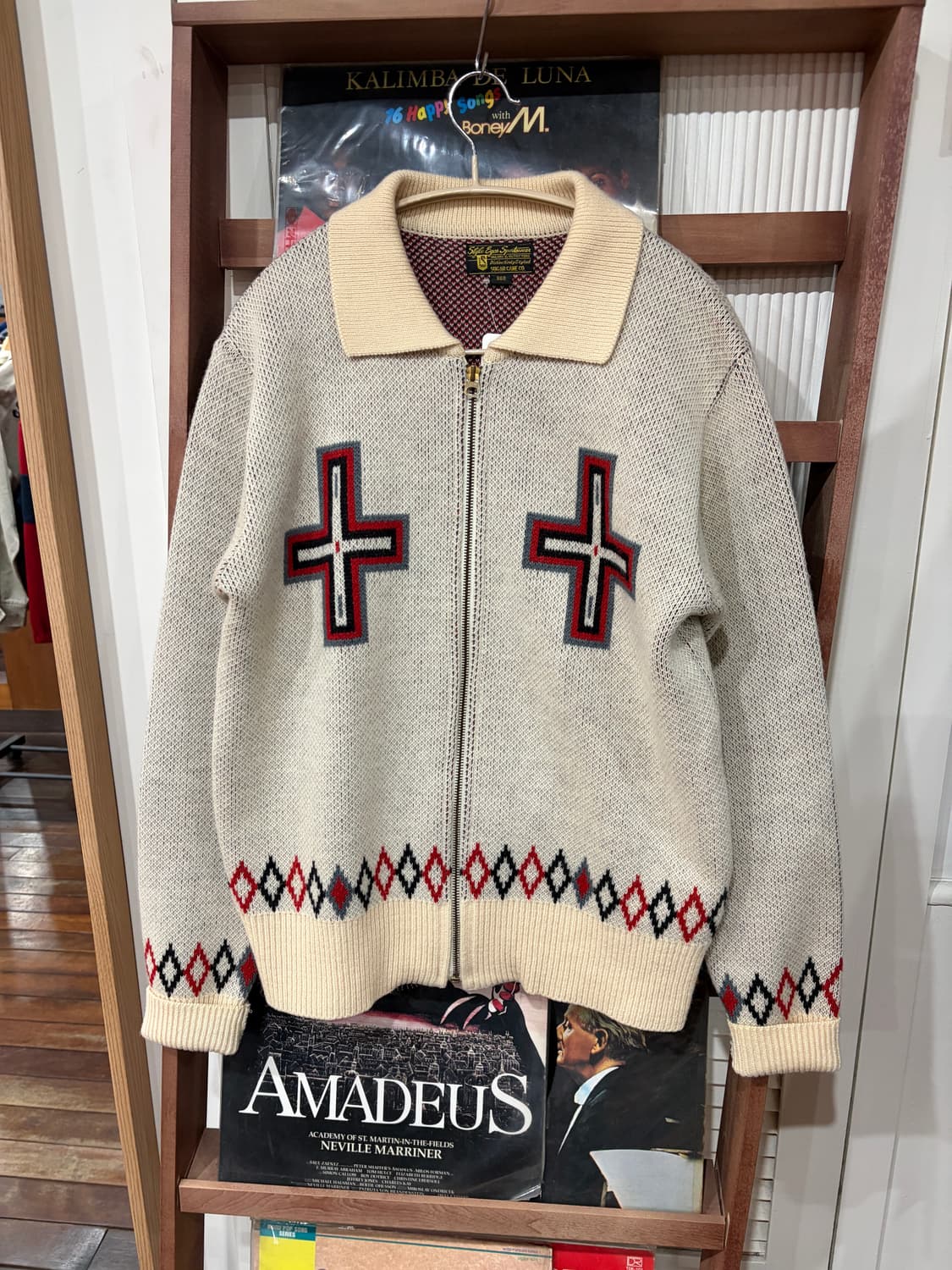 Style eyes 인디언 니트 집업 자켓 38R 상품이미지1