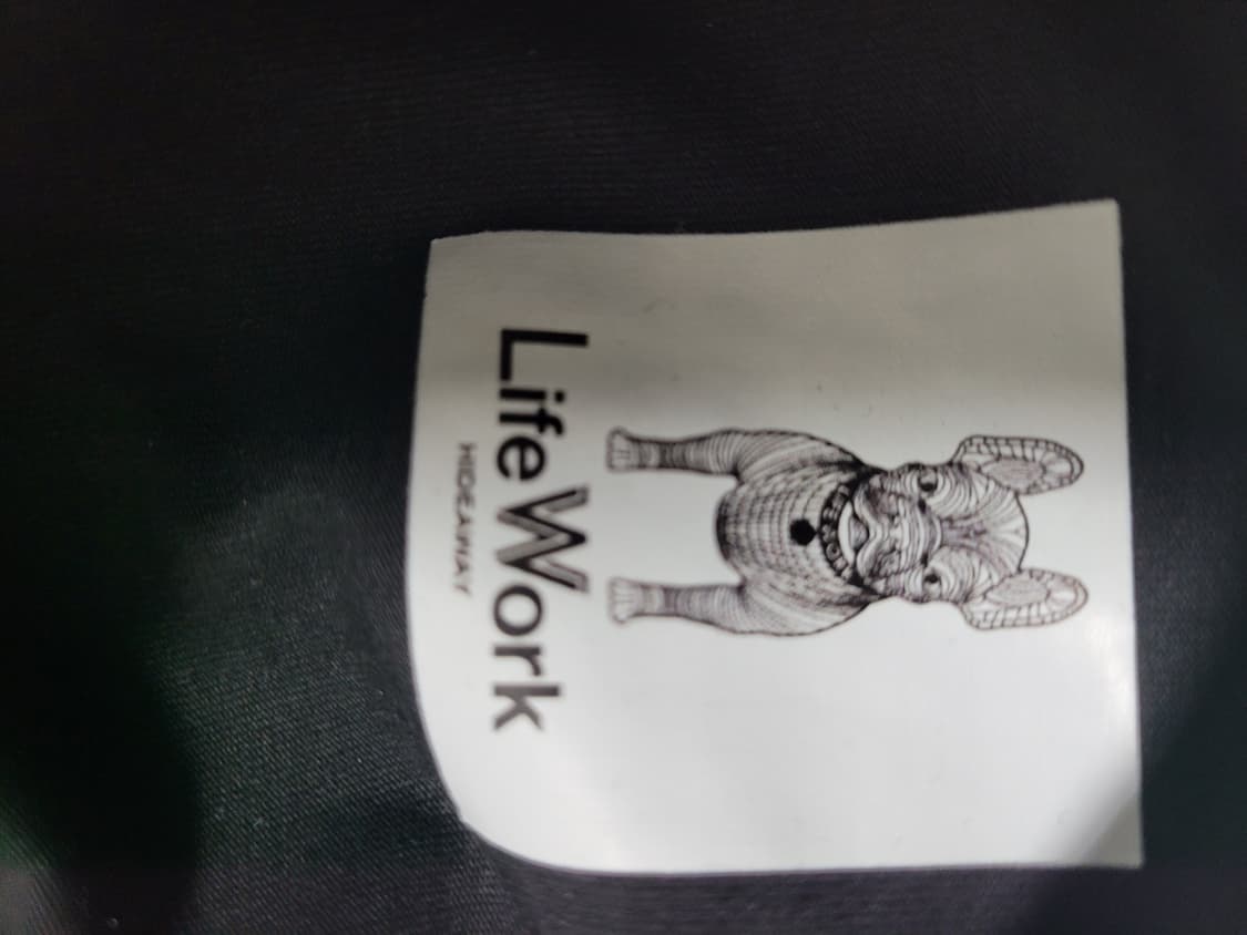 라이프워크 불독 로고 블랙 반팔 티셔츠 상품이미지3