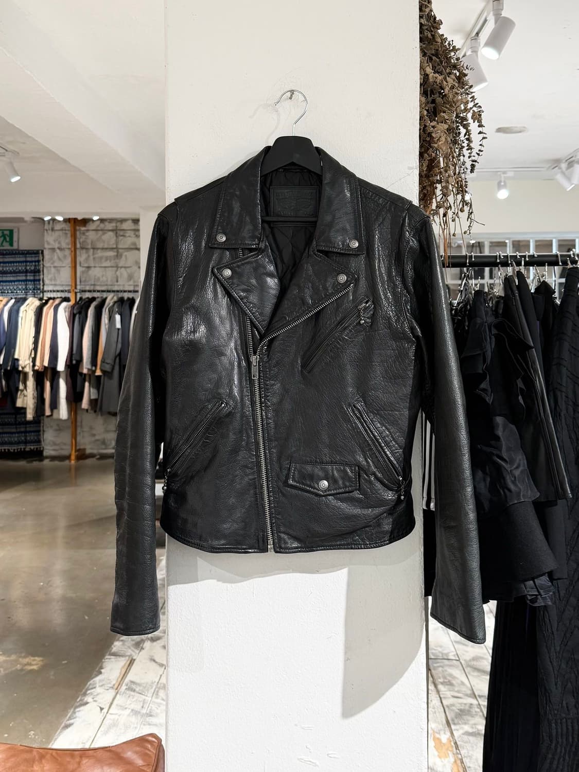 리바이스 블랙 버팔로 레더 라이더 자켓  상품이미지1