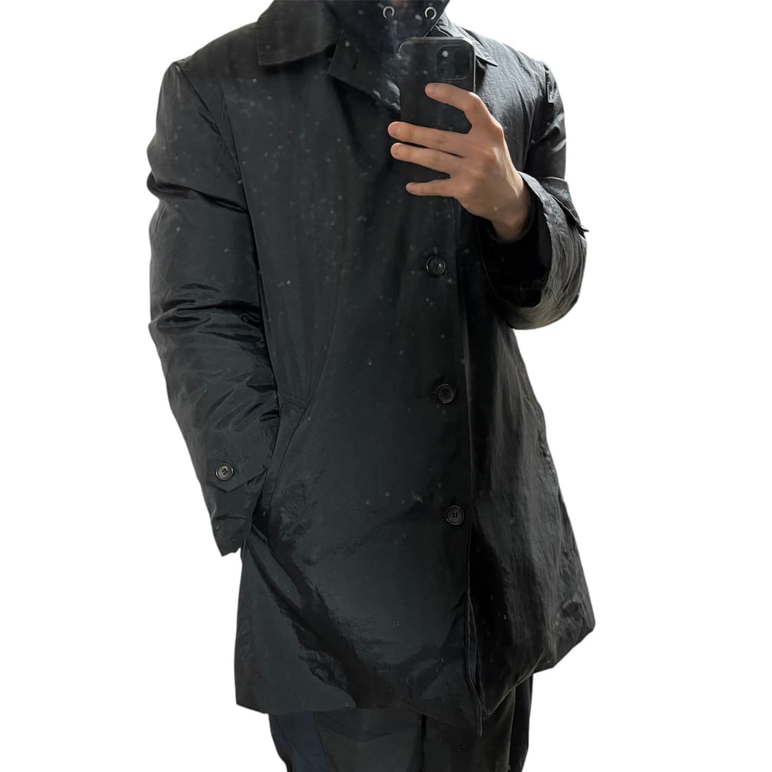 [S] 꼼데가르송 셔츠 푸퍼 나일론 코트 상품이미지8