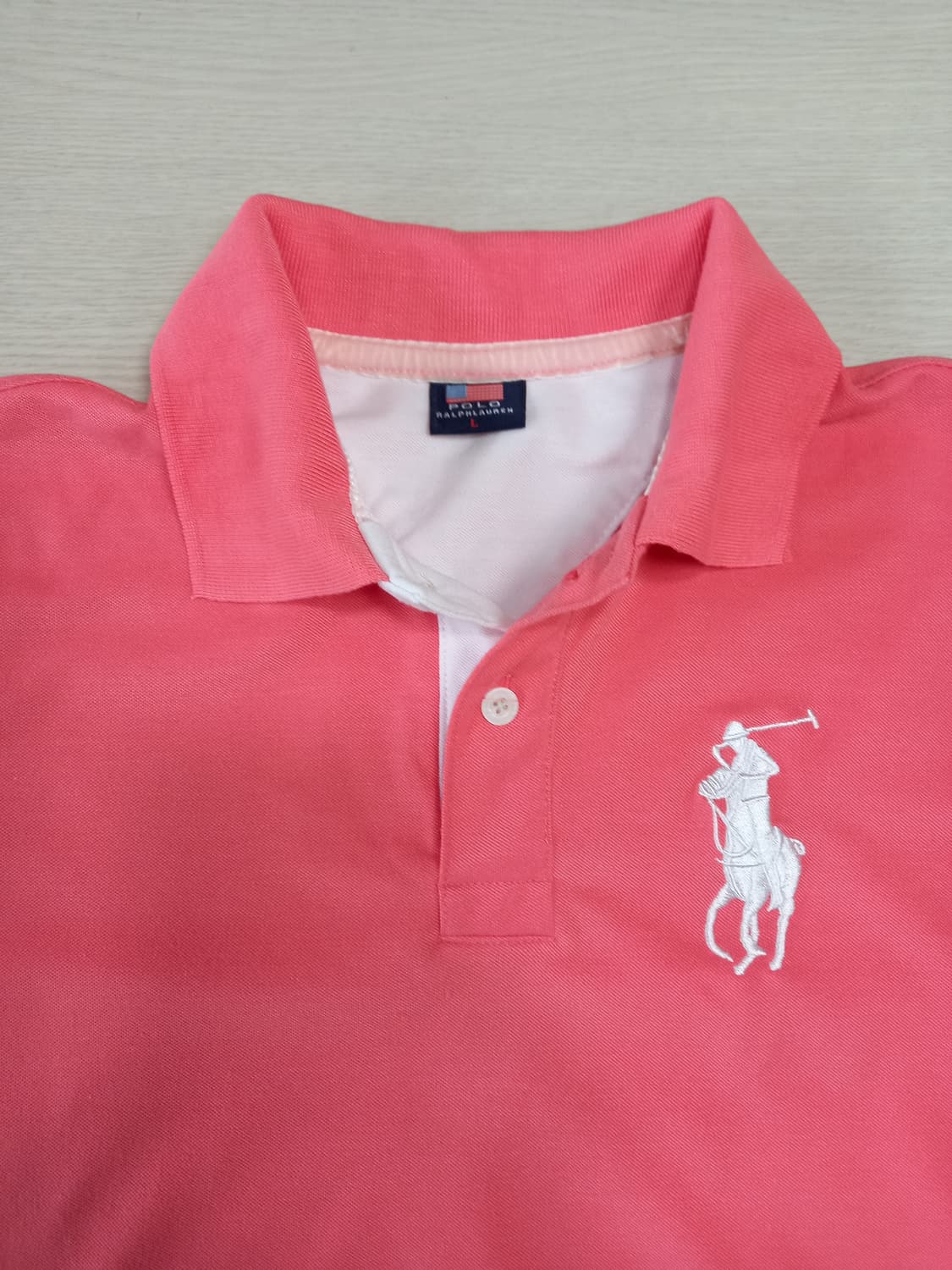 M90 POLO RALPH LAUREN 반팔셔츠 챠콜핑크 M-18 상품이미지3