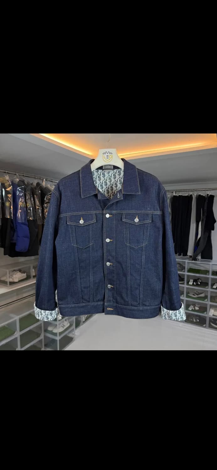 [56/새상품급] 디올 오블리크 데님 청자켓 상품이미지1