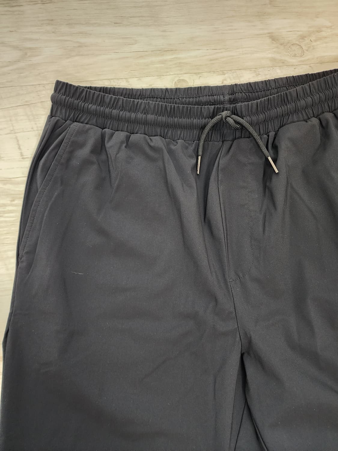 나일론 혼방 밴딩 이지 팬츠. XXL(33,34,35) 블랙 츄리닝 바지 상품이미지5