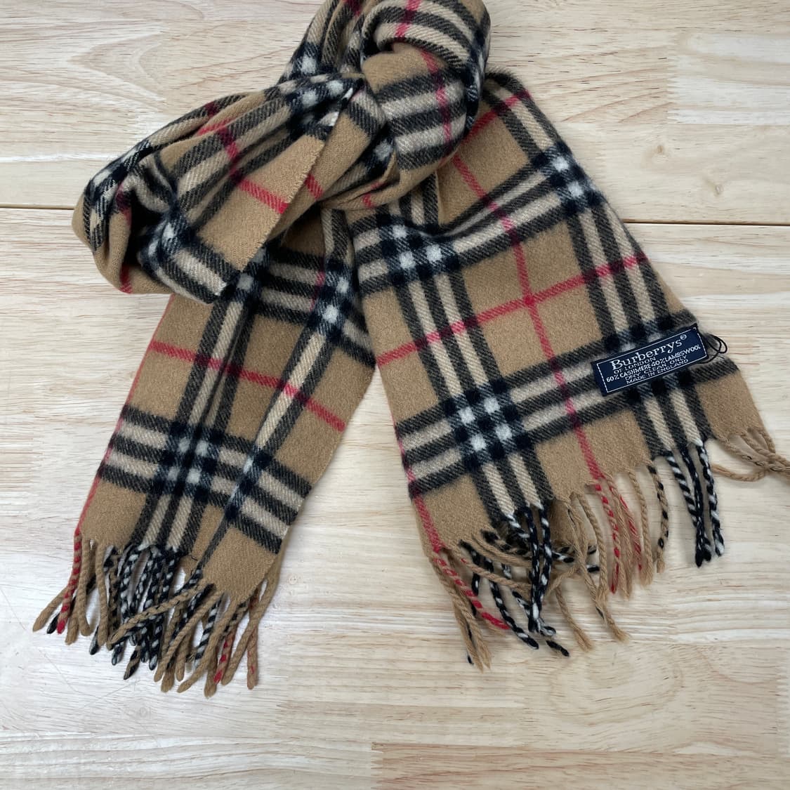 버버리 정품 캐시미어 머플러 베이지 상품이미지2