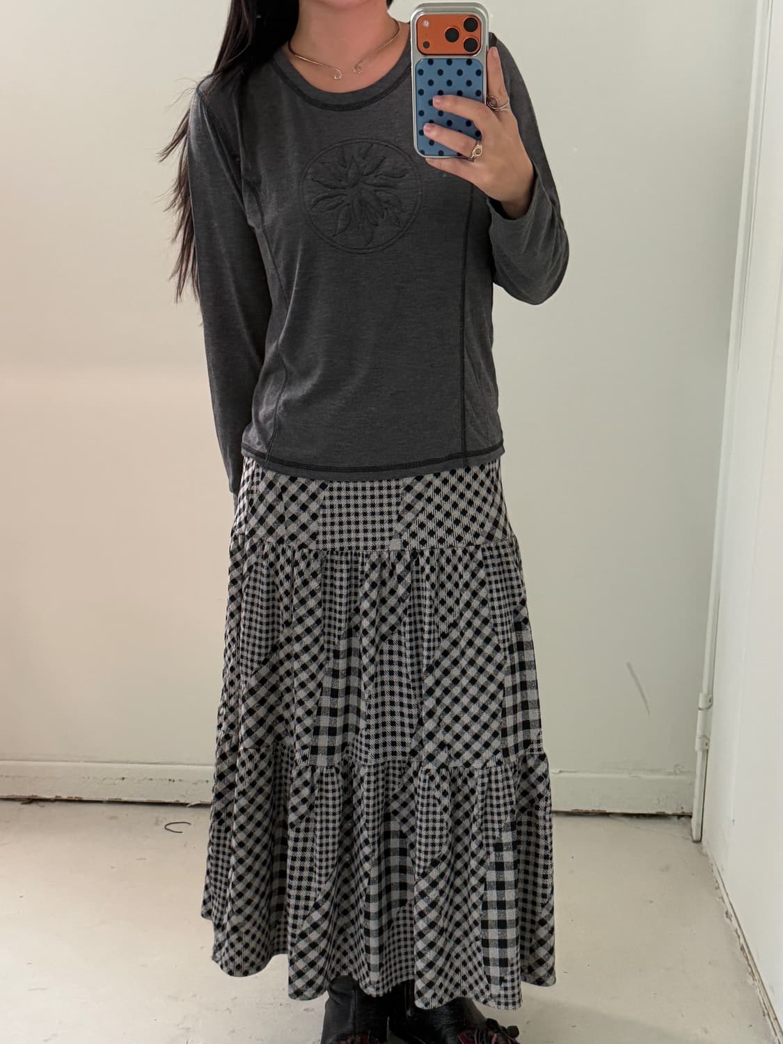 일본빈티지 엠보 롱슬리브 상품이미지4