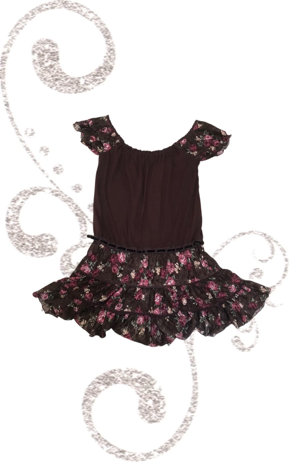 {LIZ LISA}Brown Flower Dreeessss 상품이미지2