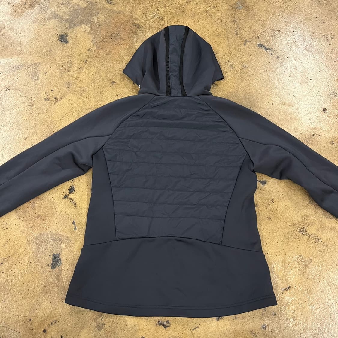 [정품/L] 다이나핏 블랙 후드 퀼팅 자켓 b8 상품이미지4