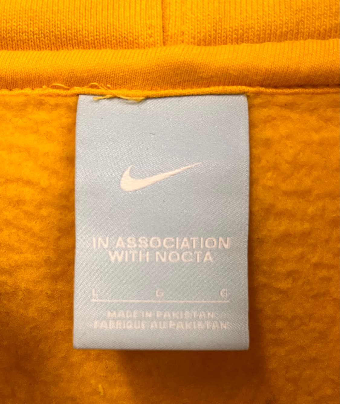 나이키 드레이크 NOCTA 옐로우 후드티 L 상품이미지3
