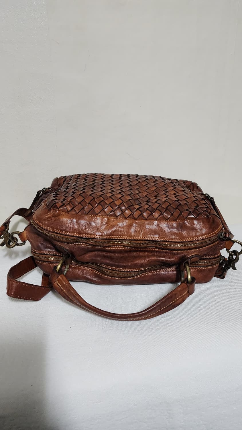 이태리 가죽 위빙 크로스백 토트백 여행용 가방 상품이미지5