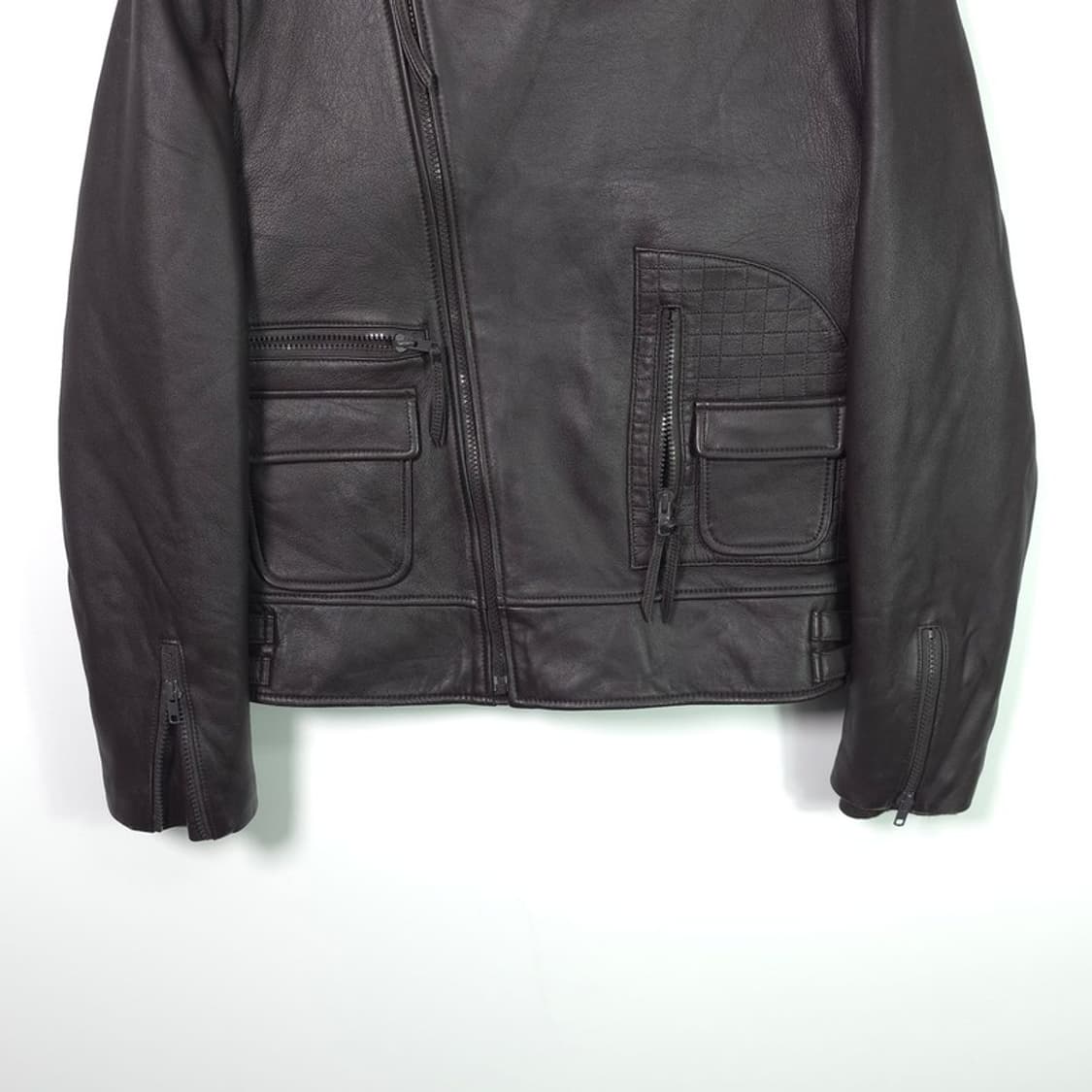 JINTEOK 빈티지 리얼레더 남성 라이더자켓 상품이미지4