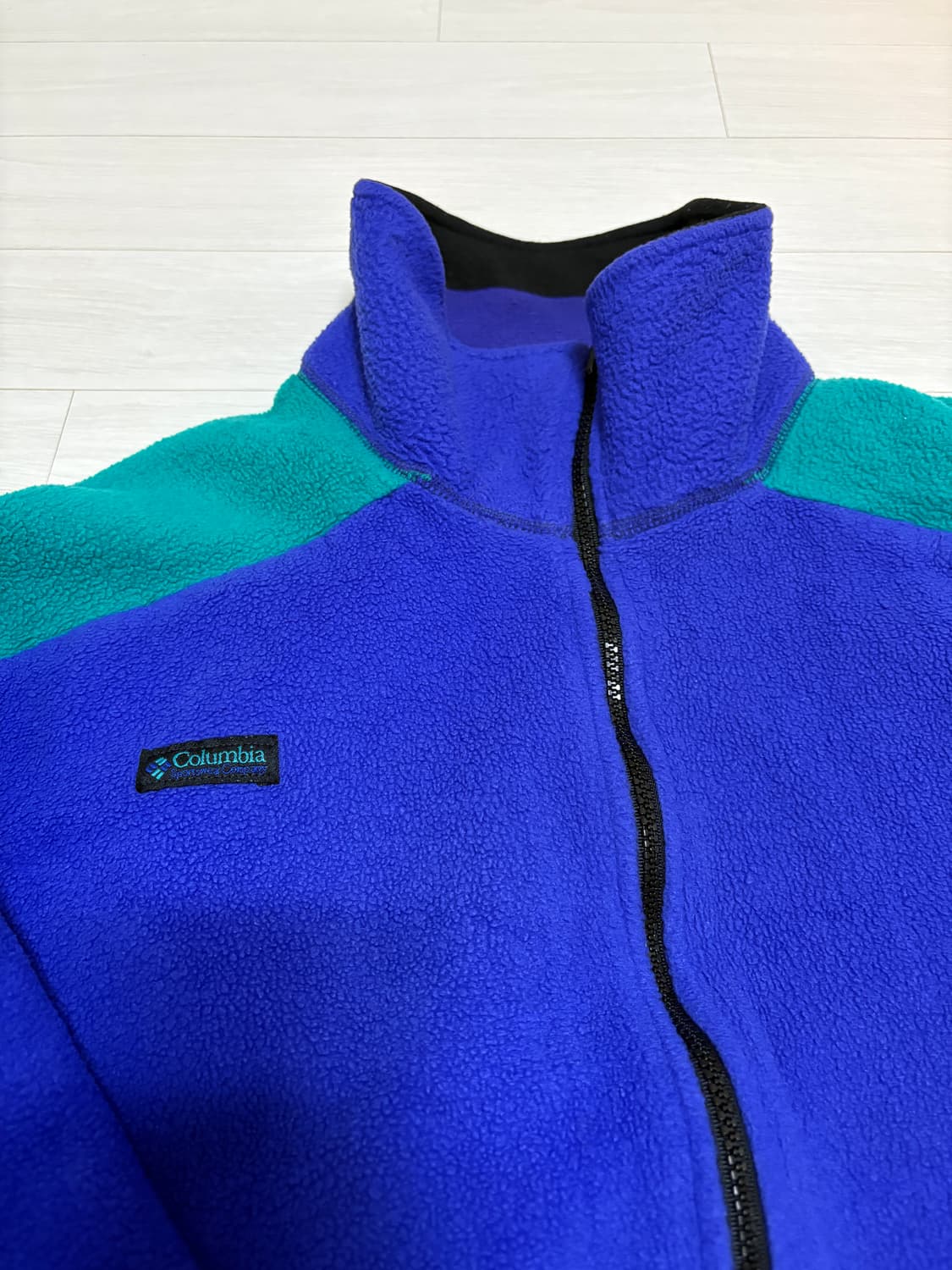 XL)90s~00s 콜럼비아 퍼플 후리스 집업 자켓 상품이미지2