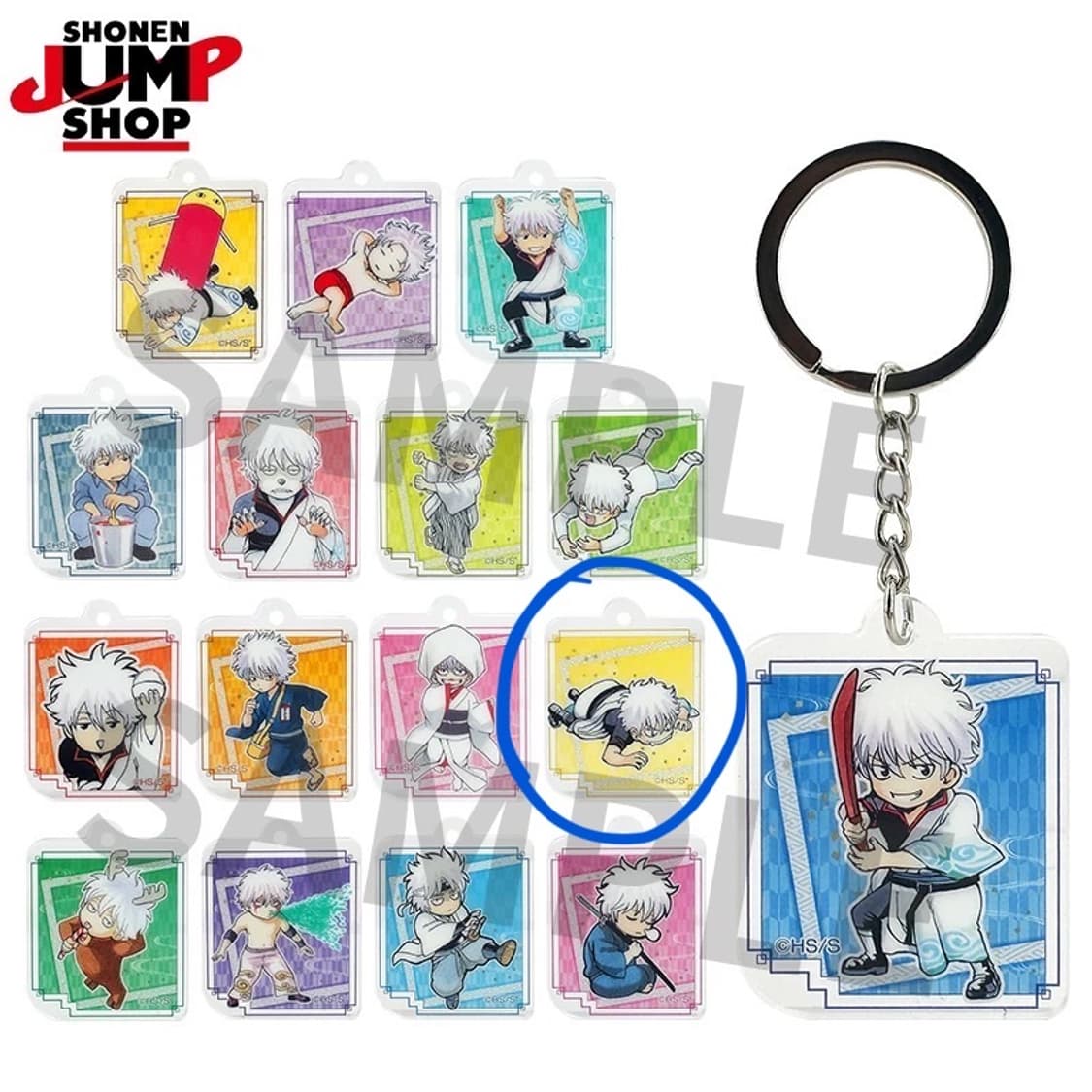 은혼  긴토키 중프샵 미니 아크릴 키링 상품이미지1