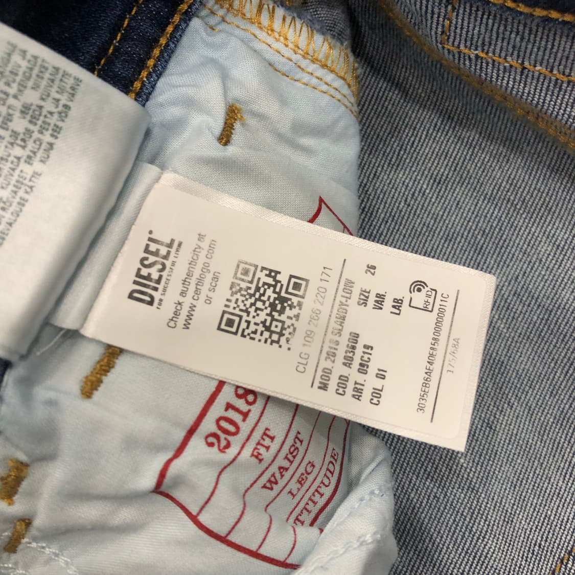 데드스탁 디젤 스키니진 데님 팬츠 상품이미지7