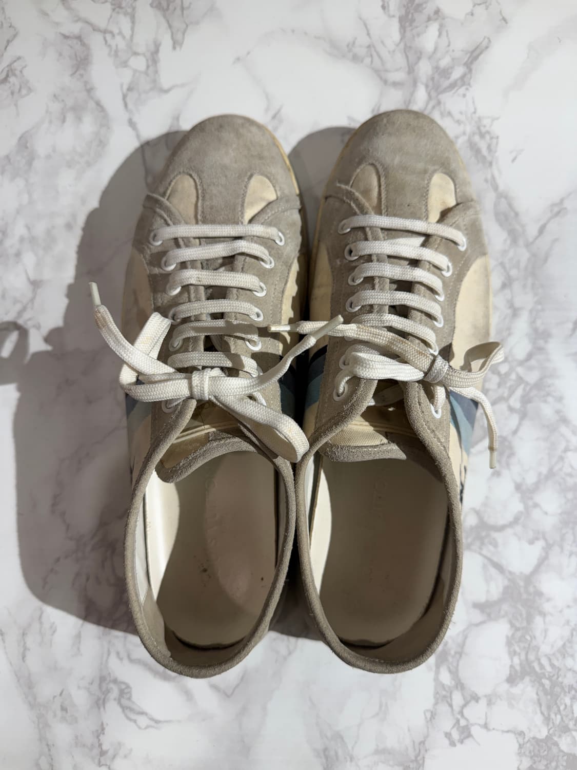 Louis Vuitton 루이비통 캔버스 스웨이드 스니커즈 7.5 상품이미지2