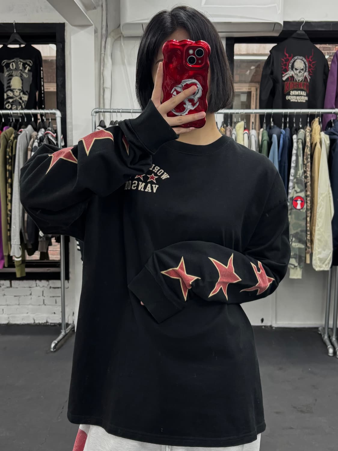 밴슨 레더 스타 롱슬리브 상품이미지3