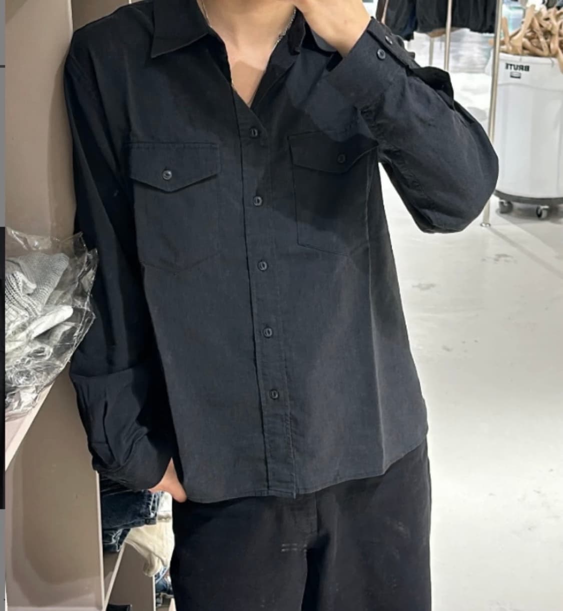 토니웩 웨스턴 셔츠 Midnight Black L 상품이미지1