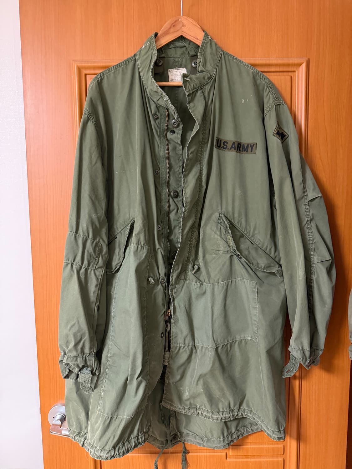 미군 m65 1972 개파카 오리지날 피쉬테일 스몰 상품이미지1