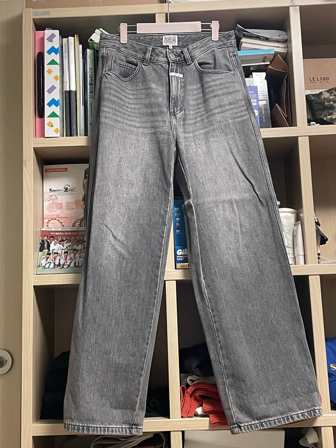 마리떼 스트레이트 데님 라이트 그레이 28 상품이미지2