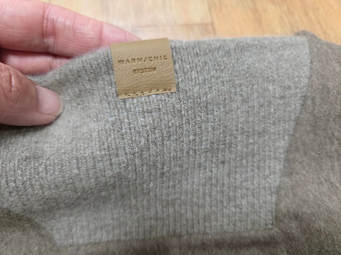 시스템(SYSTEM) V넥 울 블렌드 오버사이즈 탑 프리사이즈 상품이미지7