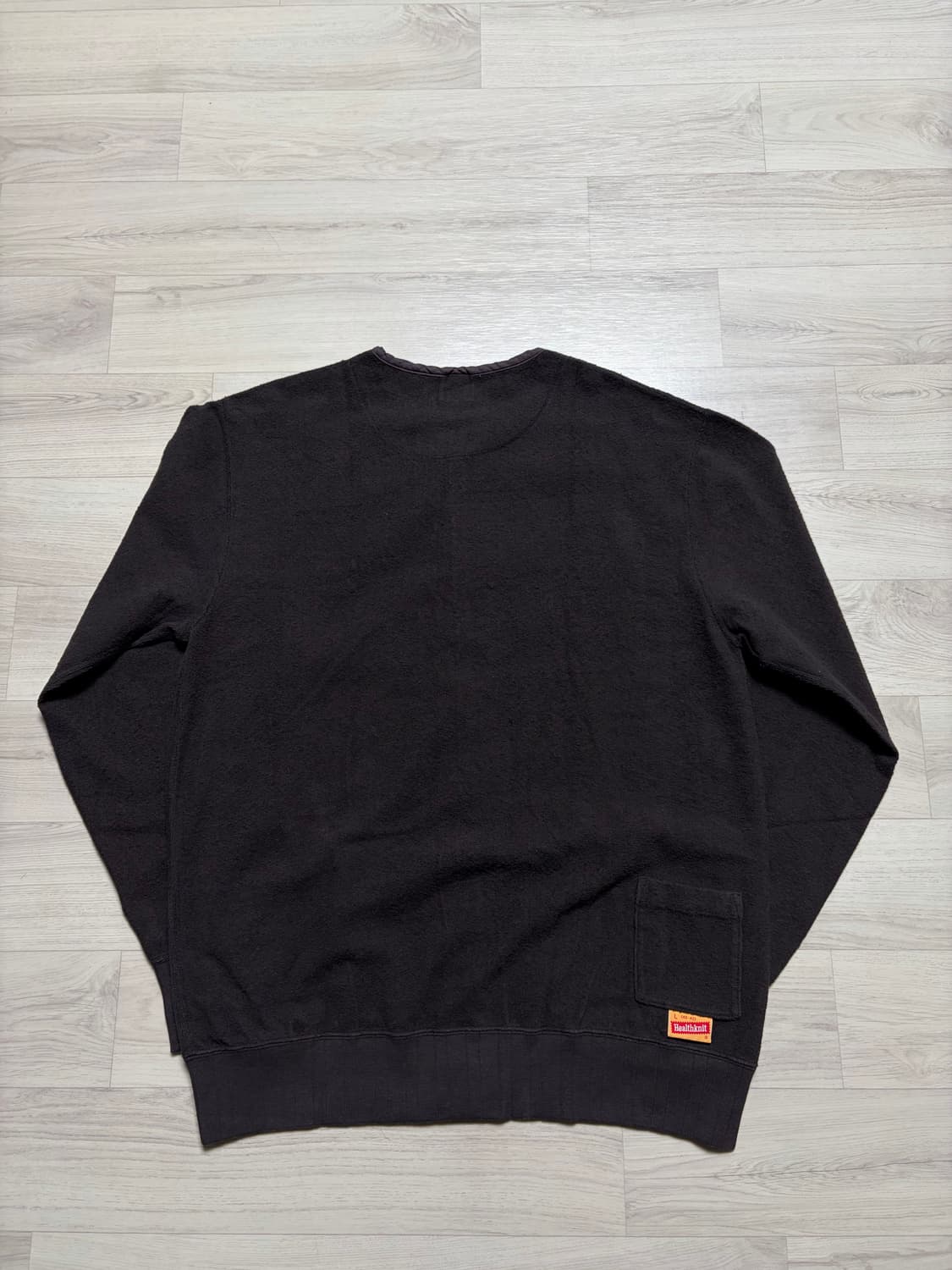 올리브드랩서비스 ODS 헬스니트 가디건 브라운 L사이즈 판매 상품이미지3