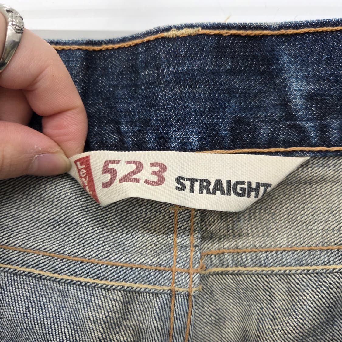 리바이스523 빈티지 워싱 데님 청바지 허리33in 상품이미지9
