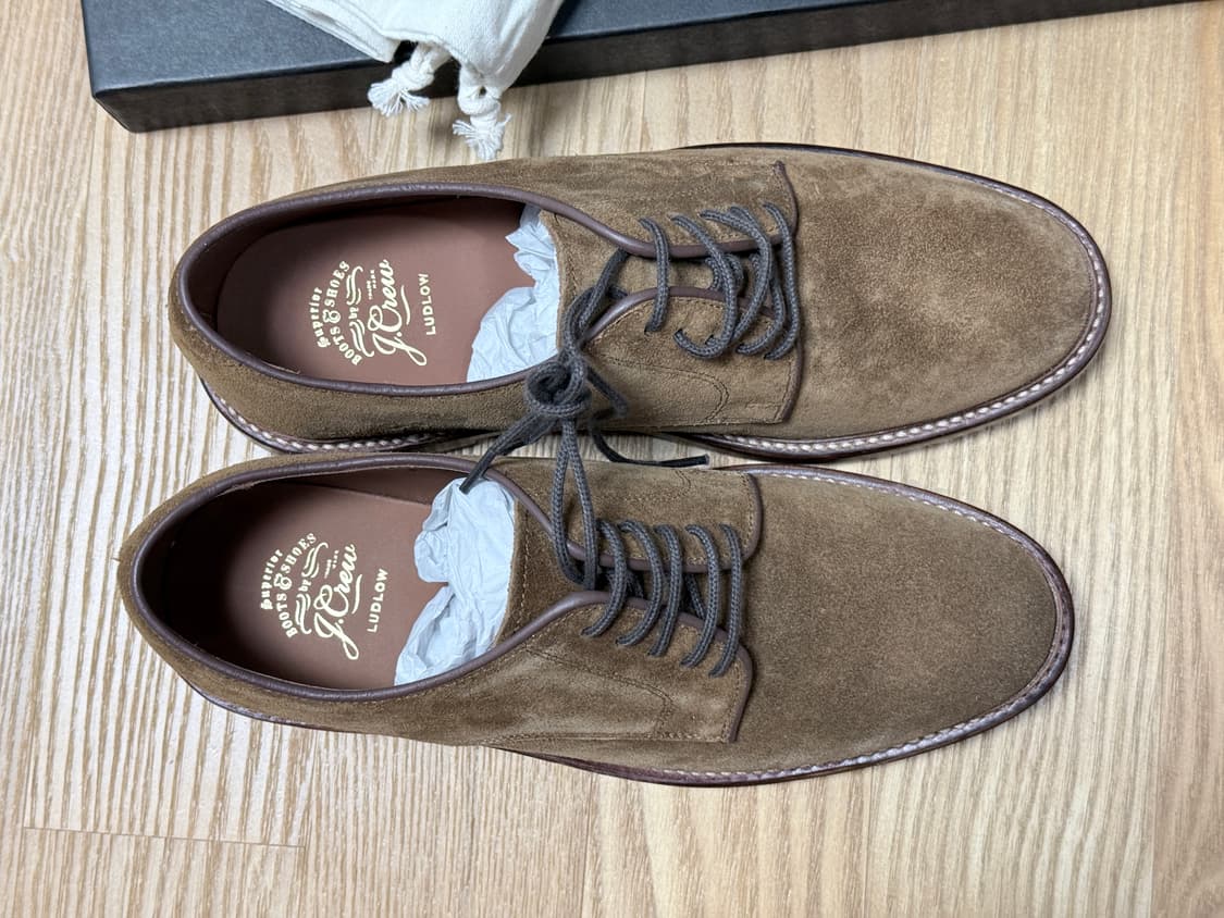 jcrew ludlow 스웨이드 더비 슈즈 8사이즈 새제품 상품이미지2