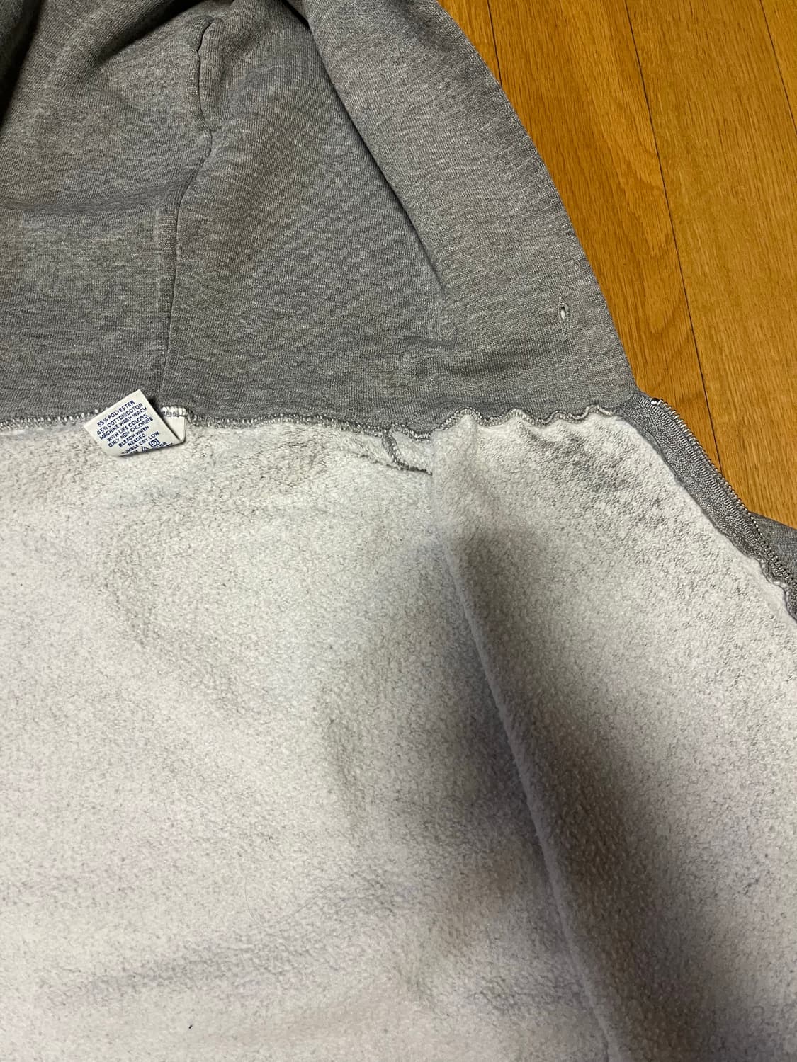 [XL] 00s 빈티지 러셀 후드집업 그레이 상품이미지3