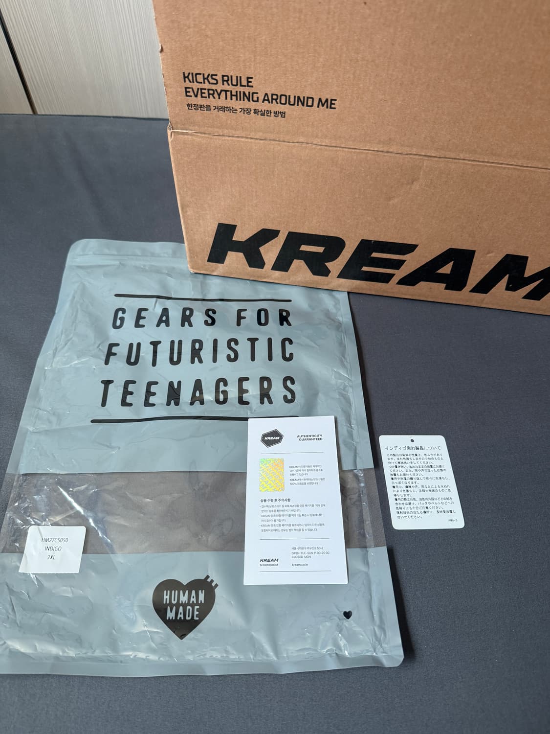 휴먼메이드 인디고 다이드 티셔츠 상품이미지3