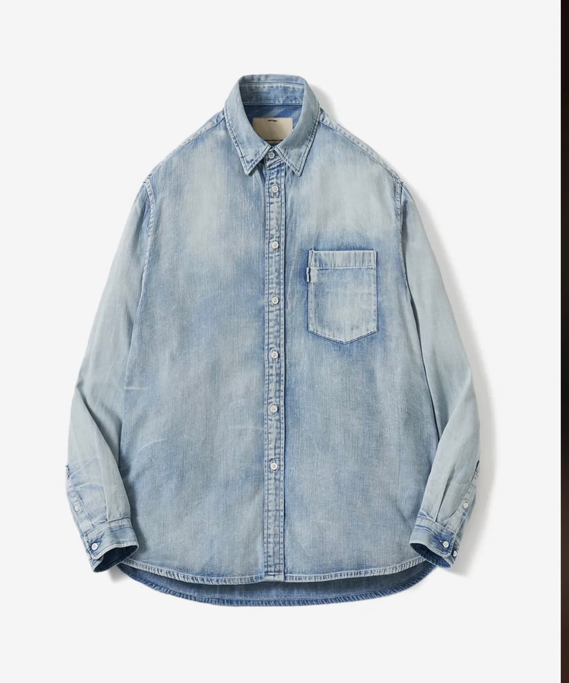 포터리 데님 셔츠 2사이즈 상품이미지1