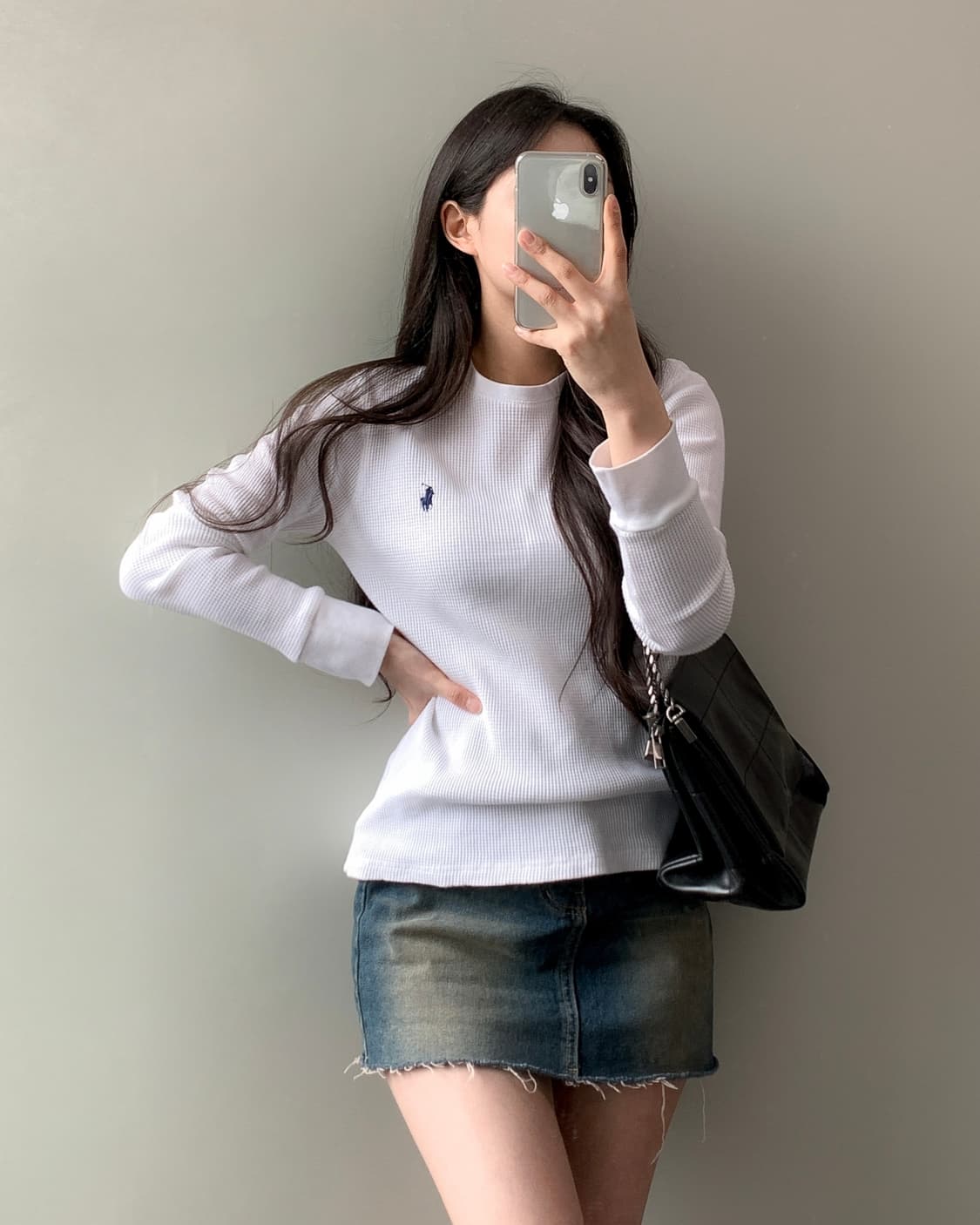 폴로 와플 롱슬리브 상품이미지3