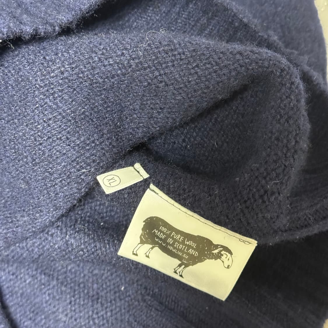 하울린 birth of cool 쉐기독 니트 네이비 컬러 XL 상품이미지3