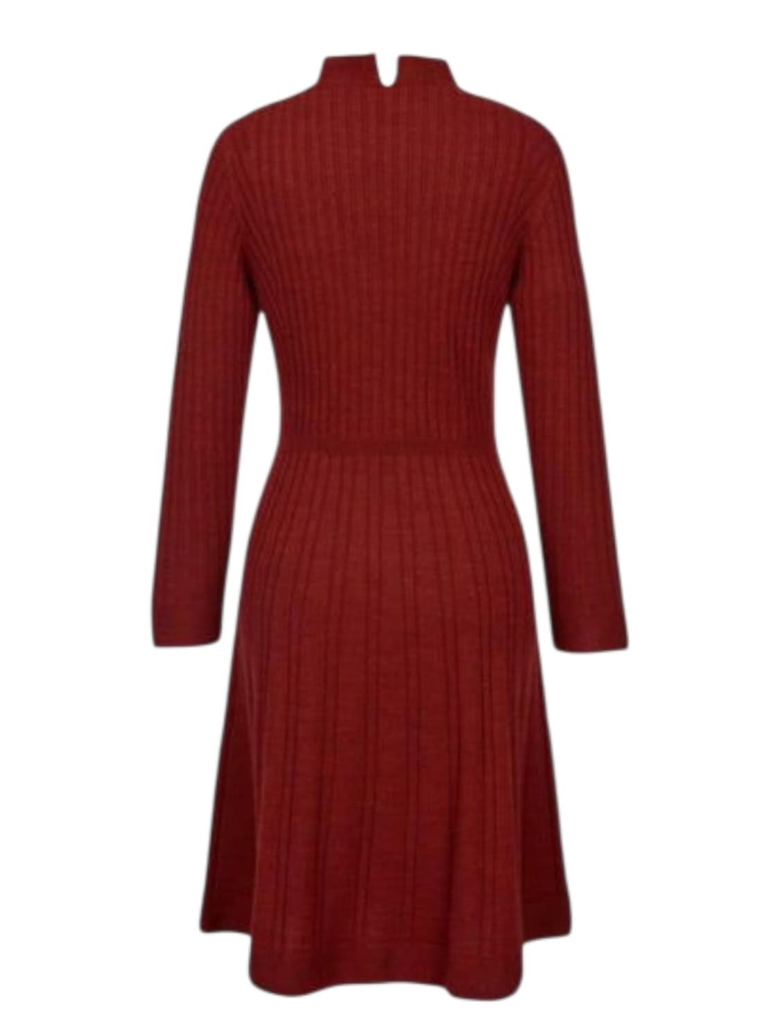 헤지스레이디스 레드 골지 니트 미디원피스 55 상품이미지8
