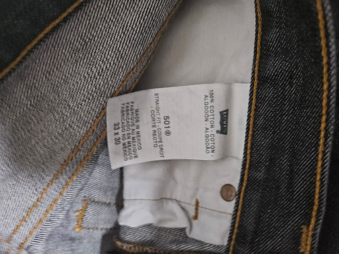 올드 리바이스 501 33x30 흑청 levis  상품이미지8
