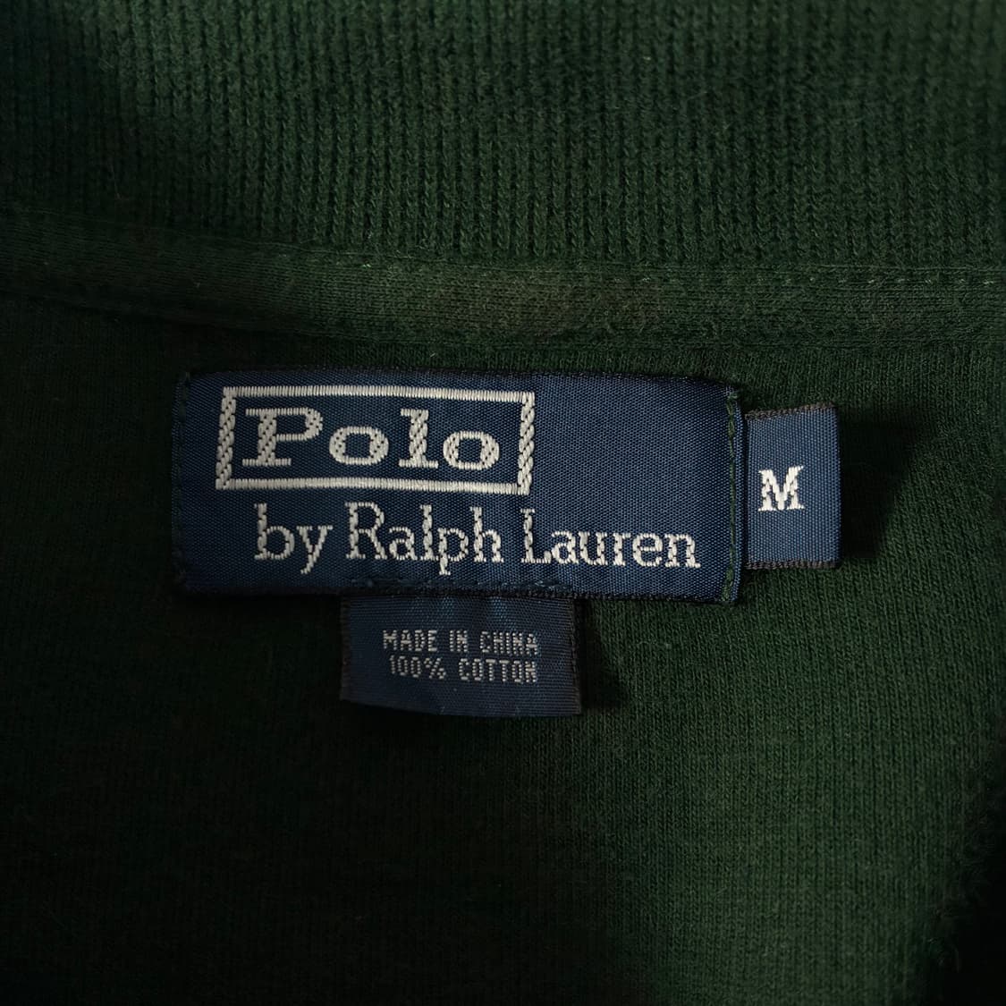 Polo  폴로 랄프로렌 자수 코튼 반집업 그린 니트 상품이미지4