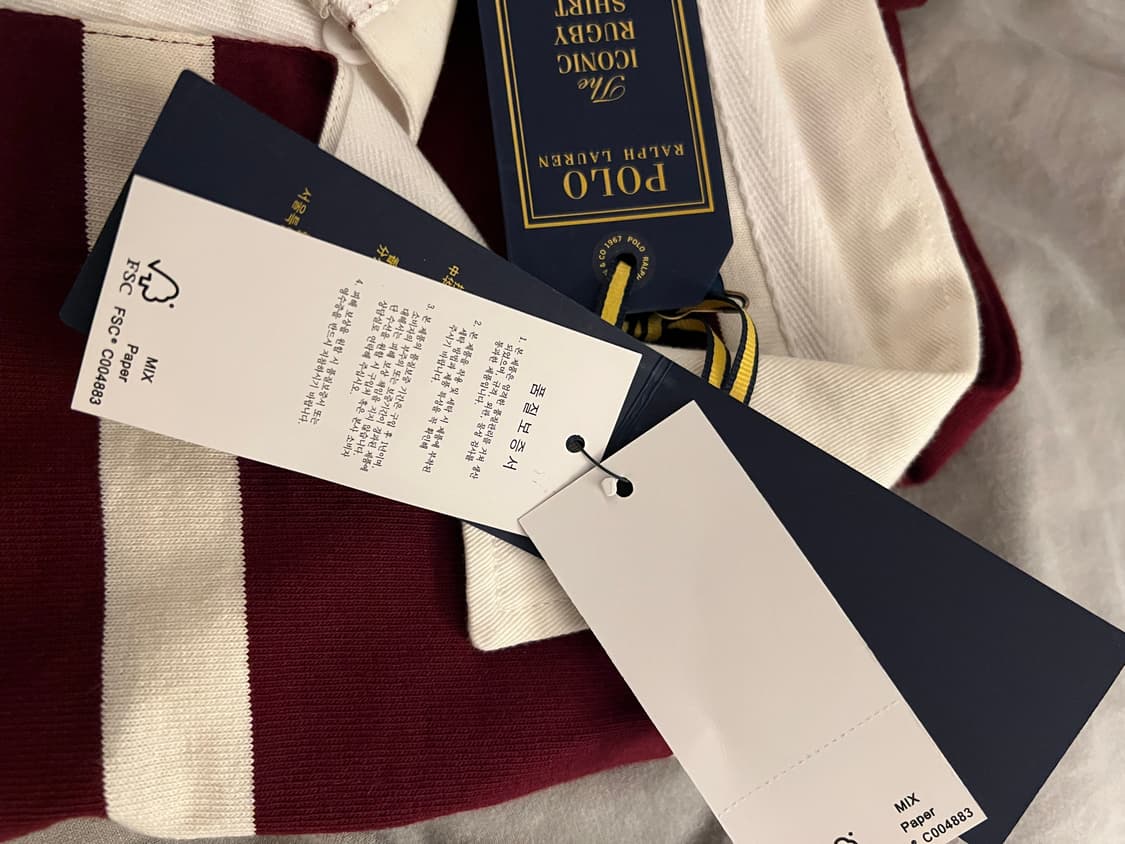 폴로 랄프로렌 럭비티 반팔티 S 상품이미지5