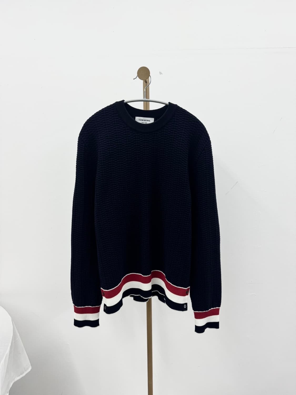 [3] 톰브라운 텍스처드 풀오버 니트 3 size  상품이미지1