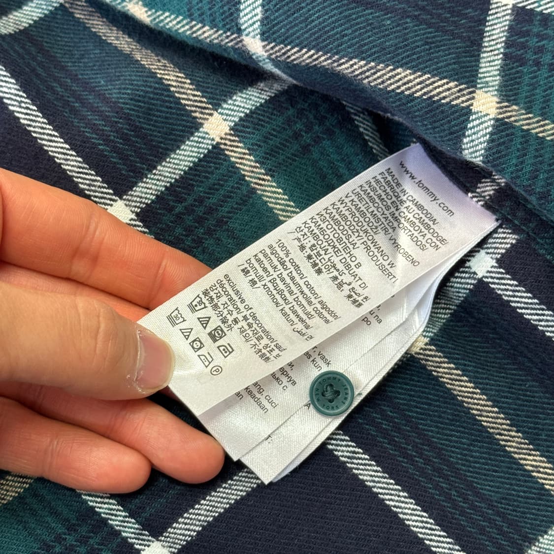타미진스 그린 플란넬 체크셔츠 XL 상품이미지5
