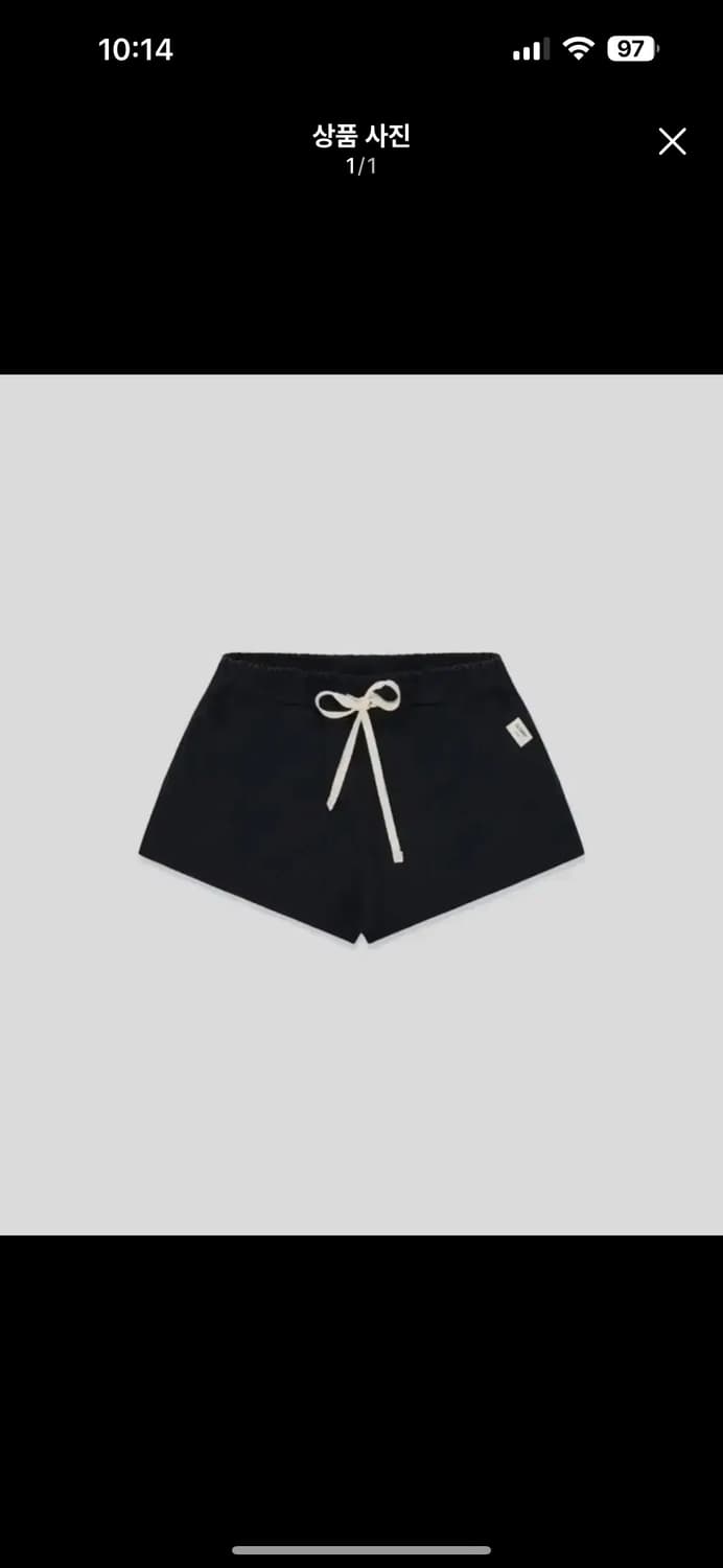 글로니 G CLASSIC COTTON TWILL SHORTS (BLACK 상품이미지1