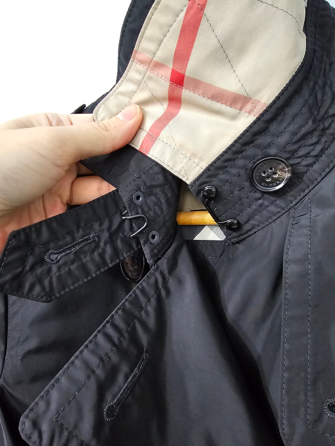 정품 Burberry 버버리 블랙 트렌치 코트 66 상품이미지7