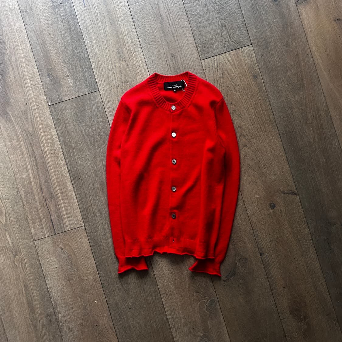Red Flare Punching Cardigan 상품이미지1
