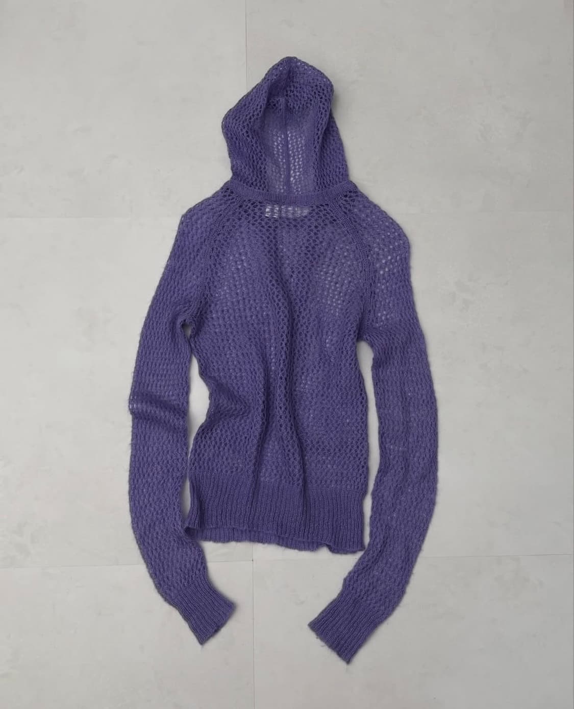 ARMANI EXCHANGE 퍼플 니트 후드티  상품이미지7