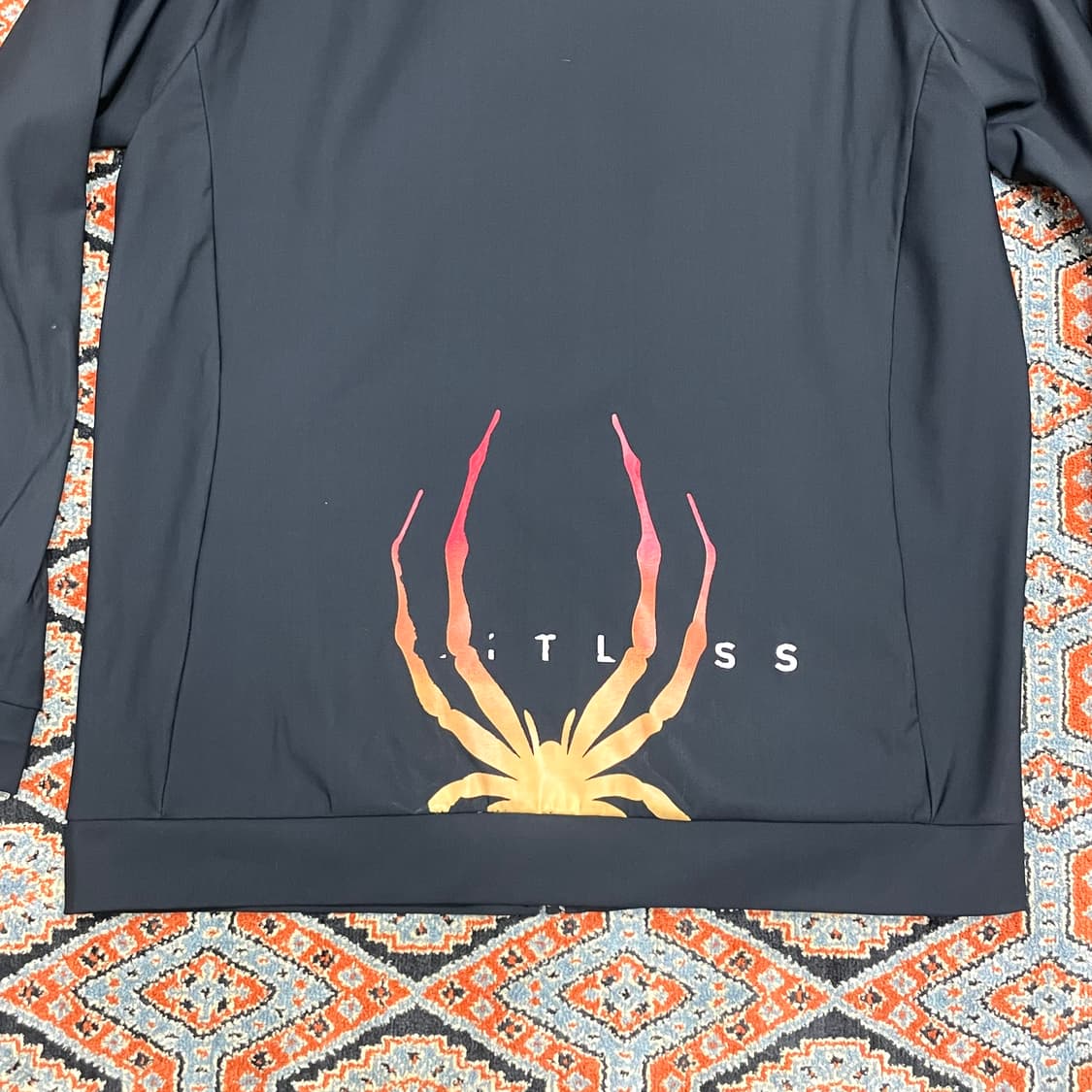 스파이더 블랙 기모 져지 후드집업 남성XXL 상품이미지7