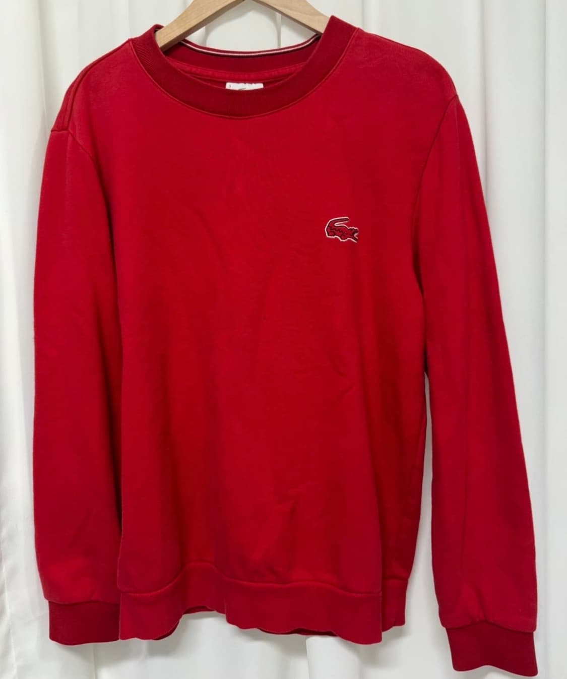 라코스테 레드 맨투맨 상품이미지1