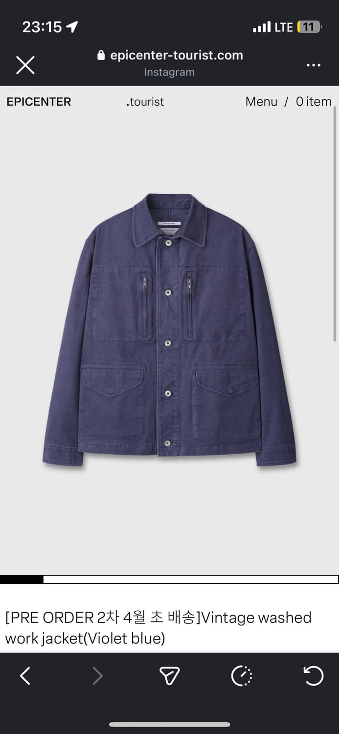 (구매)Vintage washed work jacket 상품이미지1